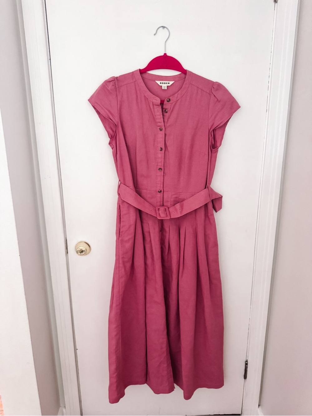 Boden Arabella Linen Blend Dress - Picture 7 of 7